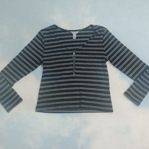 Black & White Striped Top